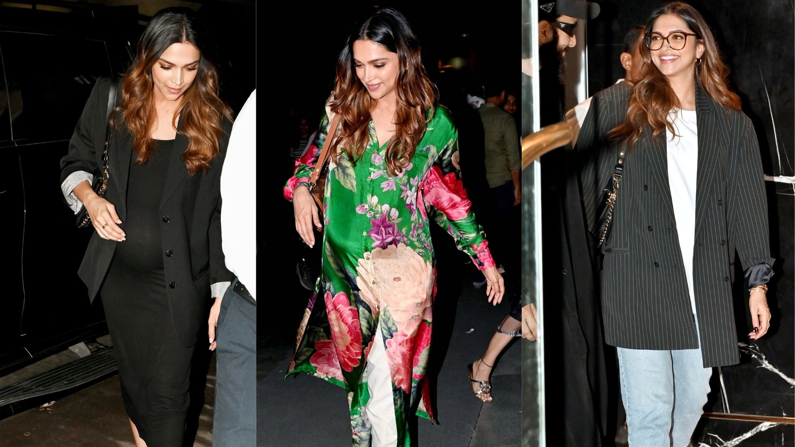 Deepika Padukone Elevates Pregnancy Fashion with Bold Photoshoot in Open Blazer and Sheer Dresses